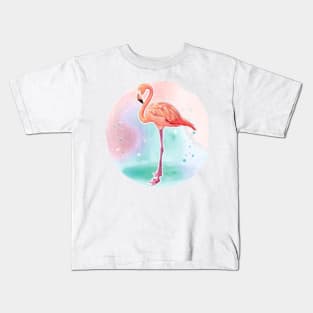 Tropical flamingo Kids T-Shirt